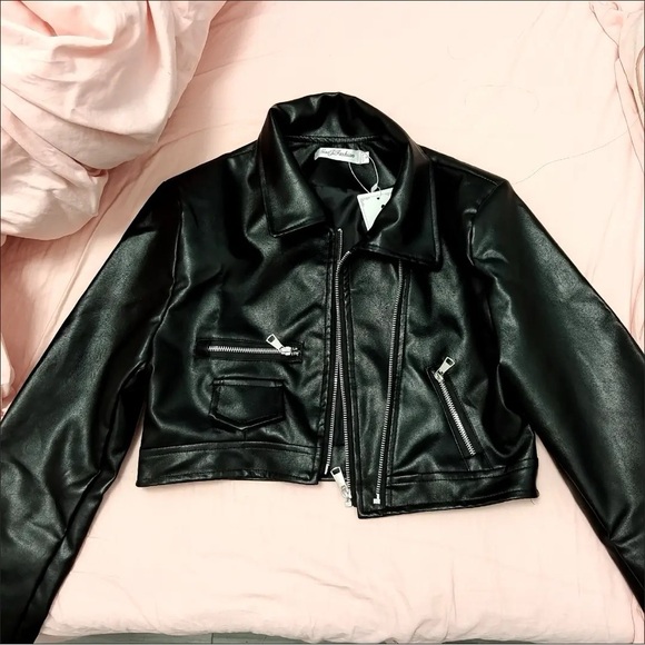 Black motorcycle jacket - Picture 1 of 4